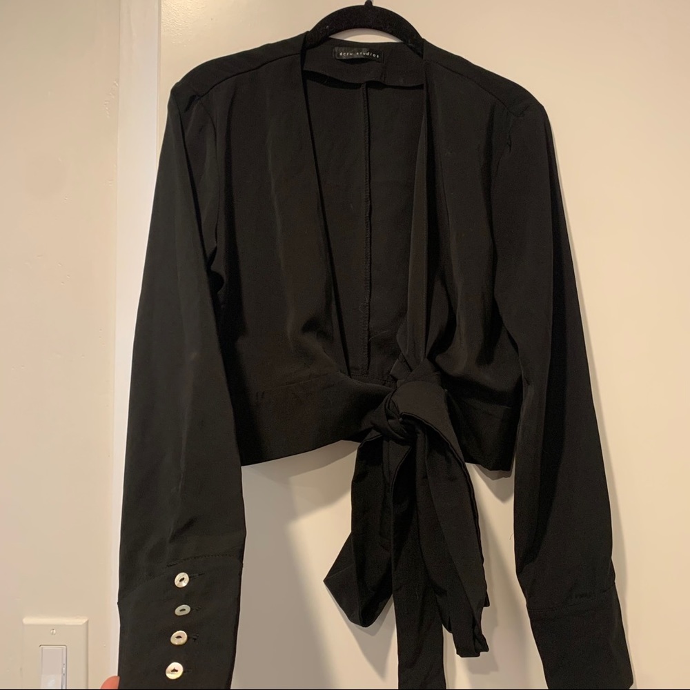 Ecru Studios Black Blouse